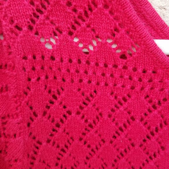 Forenza Red Knit Women's Large Sweater - Picture 2 of 5